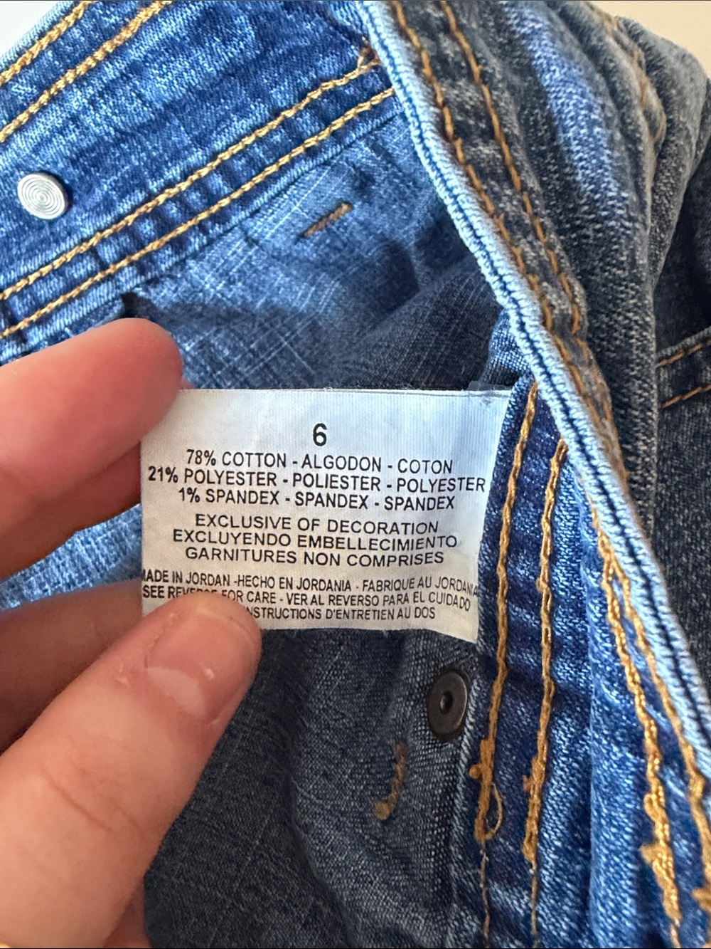 Gloria Vanderbilt Y2K Micro Cargo Pocket 90’s Style Blue Jean Denim Skort Size 6 - Picture 14 of 15